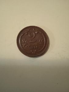 Mince 2 halíř 1914