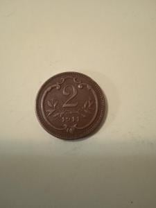 Mince 2 halíř 1911