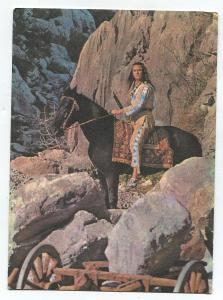 VINNETOU - záběr z filmu, indián, herci, koně