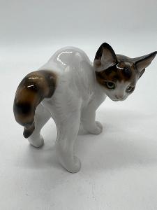 Porcelánová soška, figurka kočka Rosenthal