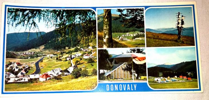 Pohľadnica Slovensko Donovaly, nepoužitá, cca 1970 - Pohľadnice miestopis