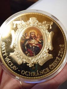 Velká mince Svatý Václav, ochránce Čech
