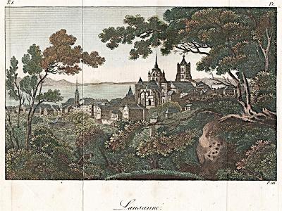 Lausanne, kolor. mědiryt , 1824