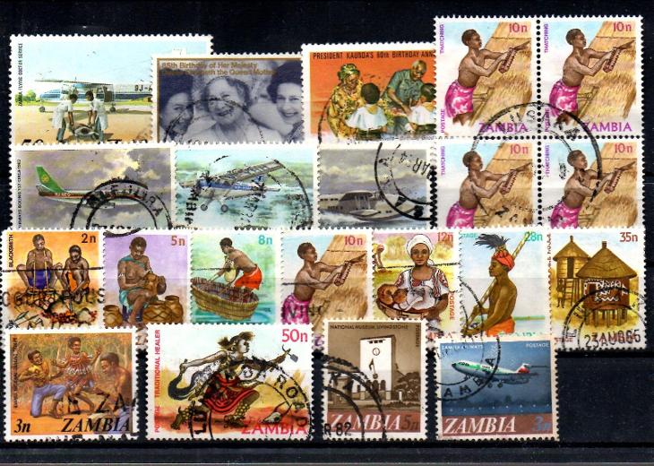 sestava - Zambie - Známky