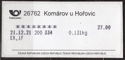 15-267 62 Komárov u Hořovic. DAT. 21.12.21.!!!