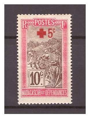Madagaskar 1915 komplet "Red Cross 1915"