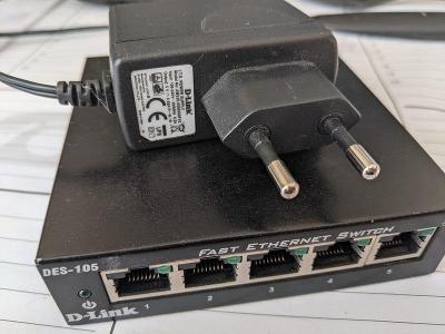 Fast Ethernet Switch D-Link DES-105, C2, 5portový