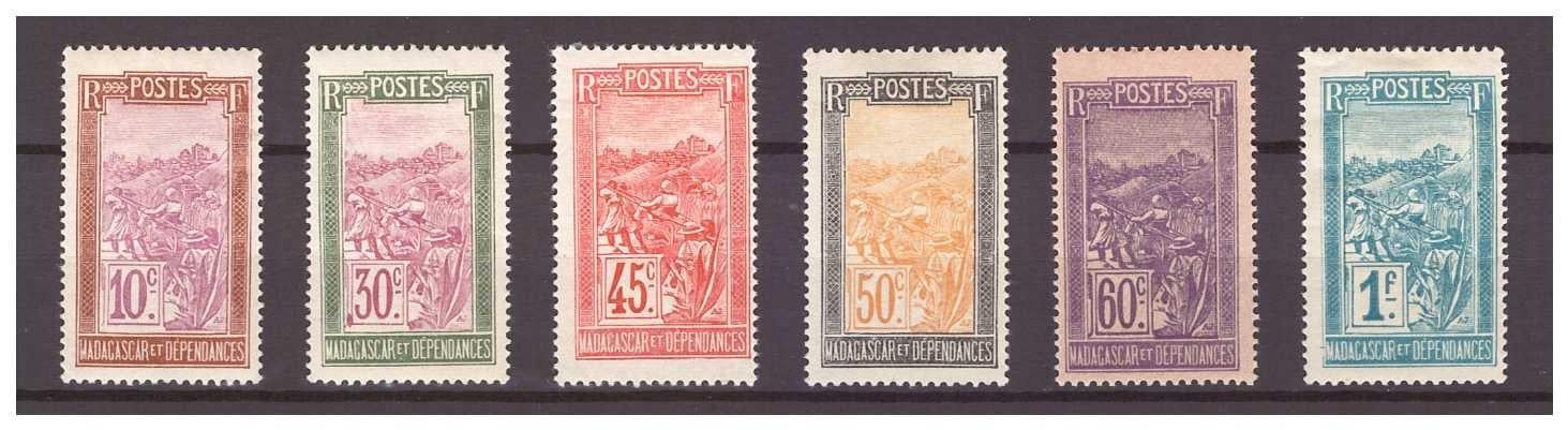 Madagaskar 1925 "Landscapes 1925" sestava 6 známek - Známky