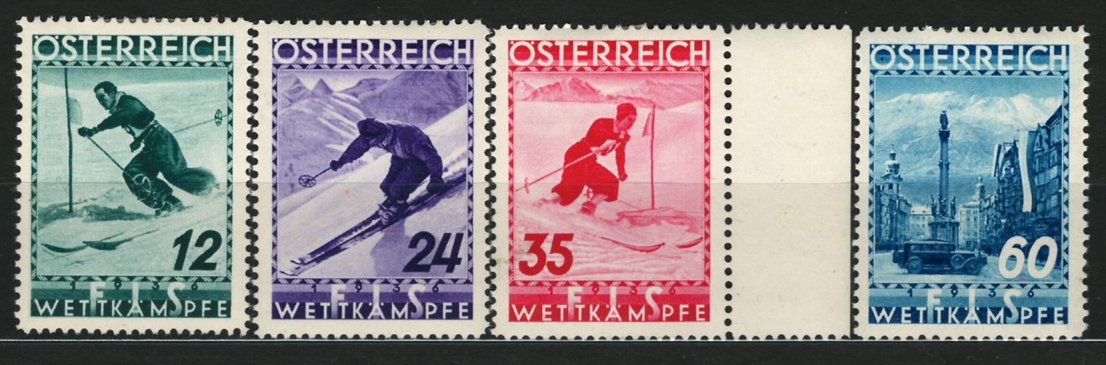 Rakousko / Österreich - FIS 1936 - Mi. 623 - 626 * - Známky