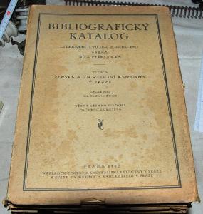 BIBLIOGRAFICKÝ KATALOG - LITERÁRNÍ TVORBA ROKU 1941 NÁRODNÍ KNIHOVNA