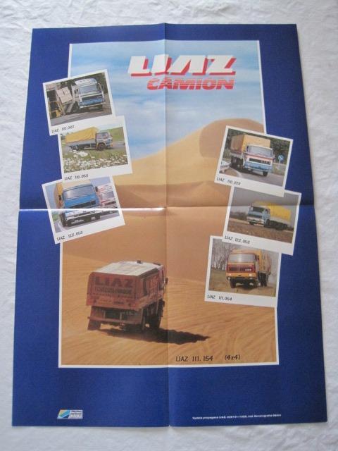 661/starý prospekt-liaz-camion-Velký plakát!!! - Motoristická literatura automobily