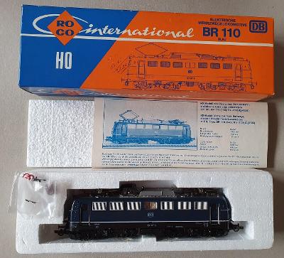 DB elektrická lokomotiva 110 145-6 modrá výrobce ROCO, vláčky H0