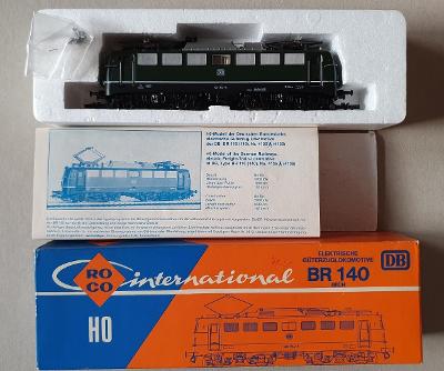 DB elektrická lokomotiva 140 814-5 zelená výrobce ROCO, vláčky H0