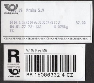 93- 150 19 Praha 519. VEL. TRUMPETKA +ČESKÁ REP!!!