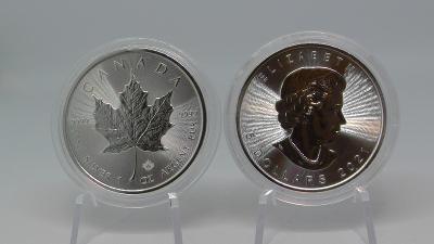 Stříbrná 1 oz mince Maple Leaf 5 CAD