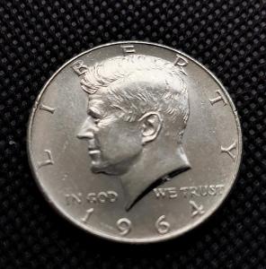 Stříbrný USA, Half Dollar Kennedy 1964, Hezký stav