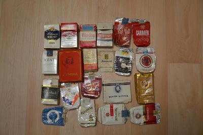 Sbírka cigaretových obalů od roku1960