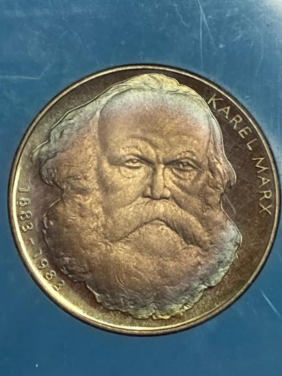 100 Kčs Karel Marx 1883 - 1983 stříbrná mince - Numismatika Česko
