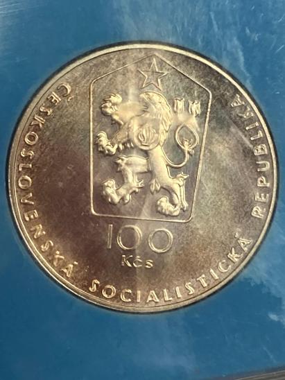 100 Kčs Jaroslav Hašek 1883-1983  stříbrná mince - Numismatika Česko
