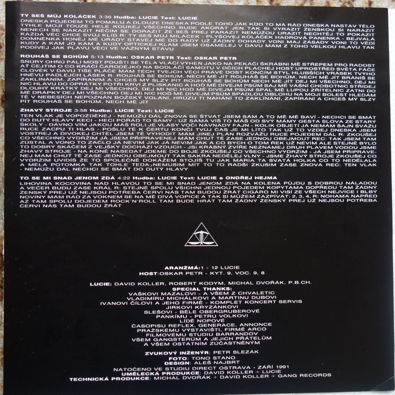 LP LUCIE - IN THE SKY + PŘILOHA - LP / Vinylové desky