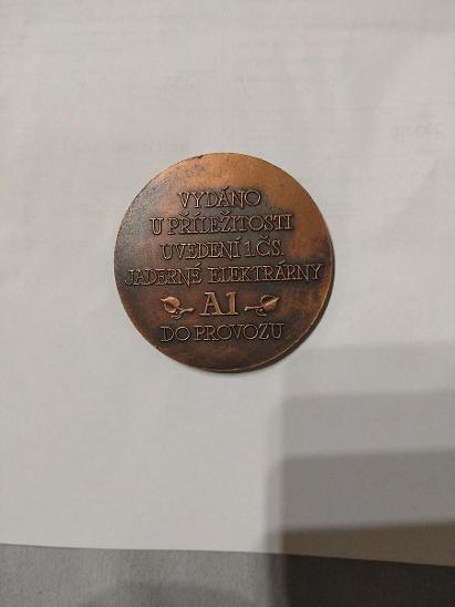 Pamětní medaile A1 Škoda Plzeň - Medaile