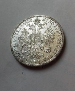 Stříbrný 1 zlatník FJ I. 1858 A