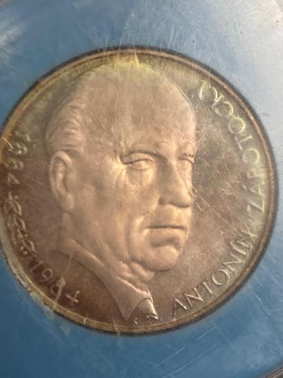 100 Kčs Antonín Zápotocký 1884-1984 stříbrná mince