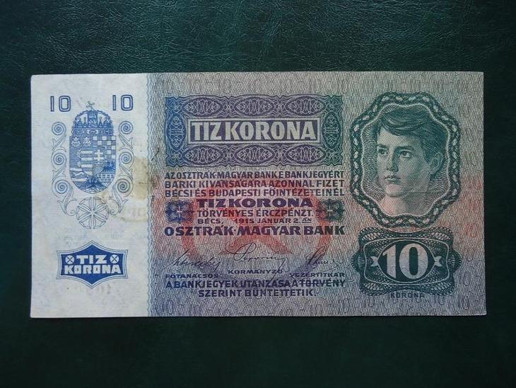 10 Kronen 1915 Rumunsky Pretisk Vzacna  Moc Hezka Original 