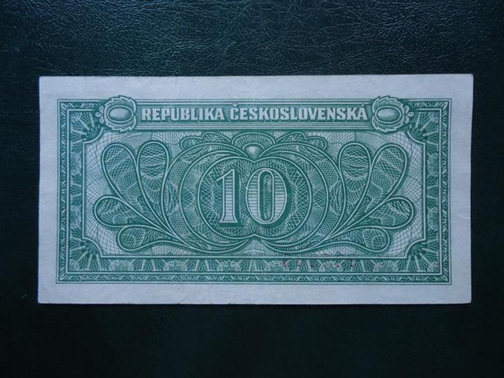10 korun 1950 Serie Va Neperforovana Hezka ORIGINAL - Bankovky ČSR/ČR