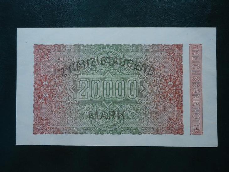 20000 Mark 1923  UNC ORIGINAL - Bankovky Německo