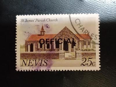 Nevis, stavba, kostel, Saint James Windward, služební známka