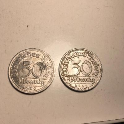 2ks 50 pfennig 1920, 21