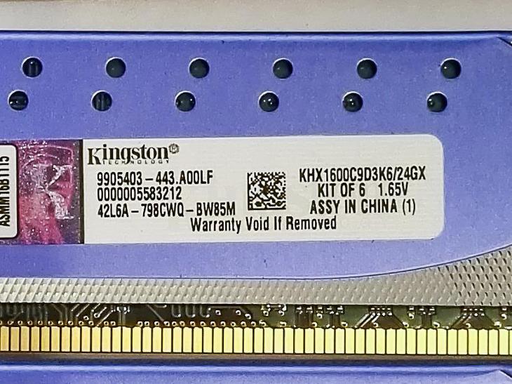 Kingston KHX1600C9D3K6/24GX 6x4GB