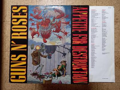 Guns N' Roses – Appetite For Destruction (LP) + vsádka, původní vydání