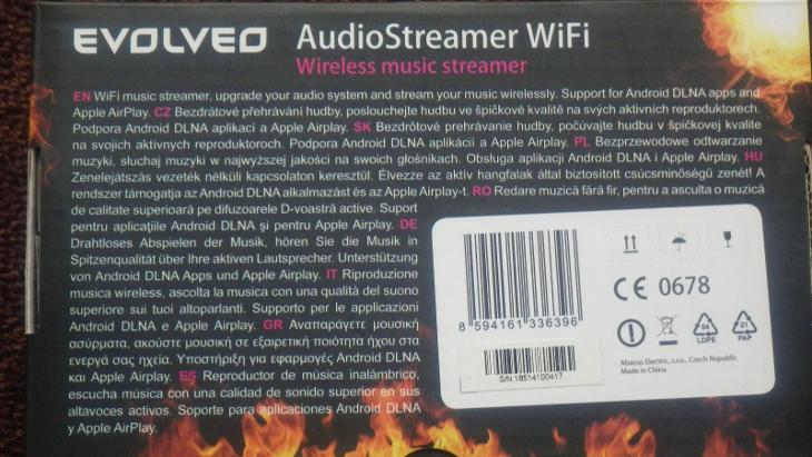 EVOLVEO AudioStreamer WiFi I