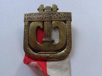 Starý odznak - Německá pěvecká slavnost Břeclav 1907