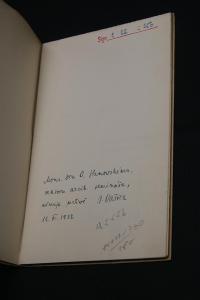 Bedřich Bridel: Píseň o kněžství, Stará Říše 1932, dedikace