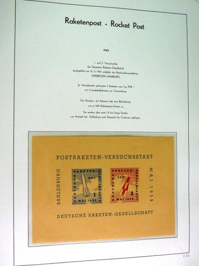 0303 Sbírka známek SVĚT RAKETOVÁ POŠTA +2 luxusní alba - Filatelistické sbírky