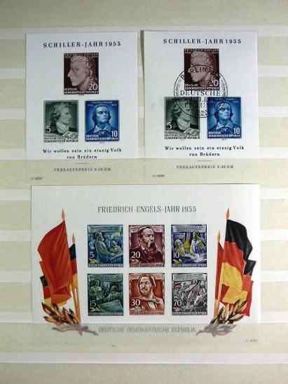 0324 Sbírka známek NĚMECKO NDR BRD + velmi hezký zásobník A4 - Filatelistické sbírky