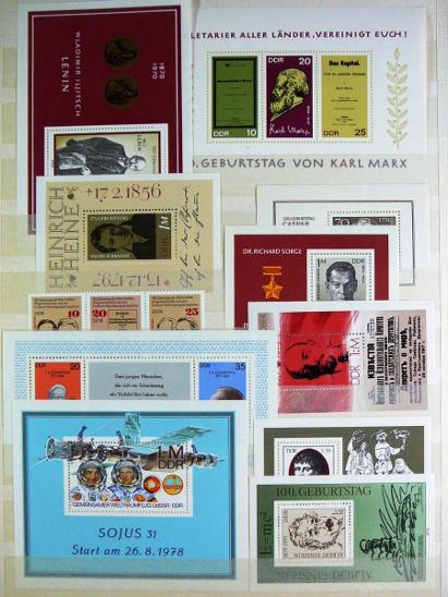 0324 Sbírka známek NĚMECKO NDR BRD + velmi hezký zásobník A4 - Filatelistické sbírky