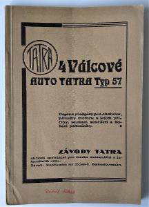 Tatra typ 57 - příručka (2. vydání z listopadu 1932)