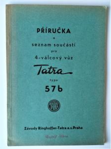 Tatra typu 57b - příručka a seznam součástí