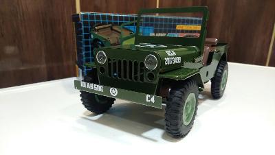 Stará plechová hračka Gama Ites Jeep