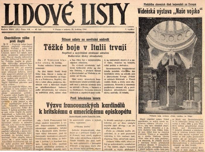 Noviny Lidové listy, XXIII/118, 1944