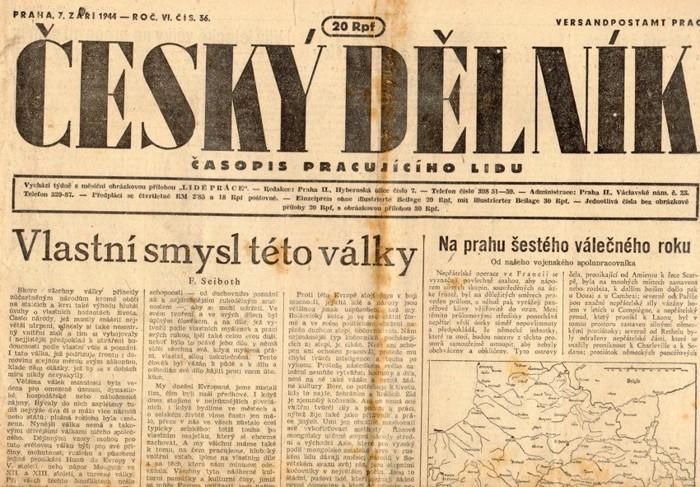 Noviny Český dělník, VI/36, 1944