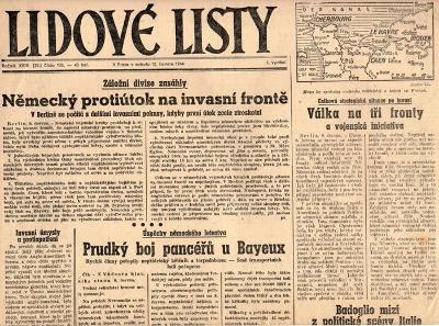Noviny Lidové listy, XXIII/135, 1944