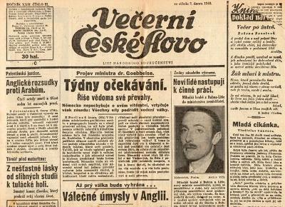Noviny Večerní České slovo, XXII/31