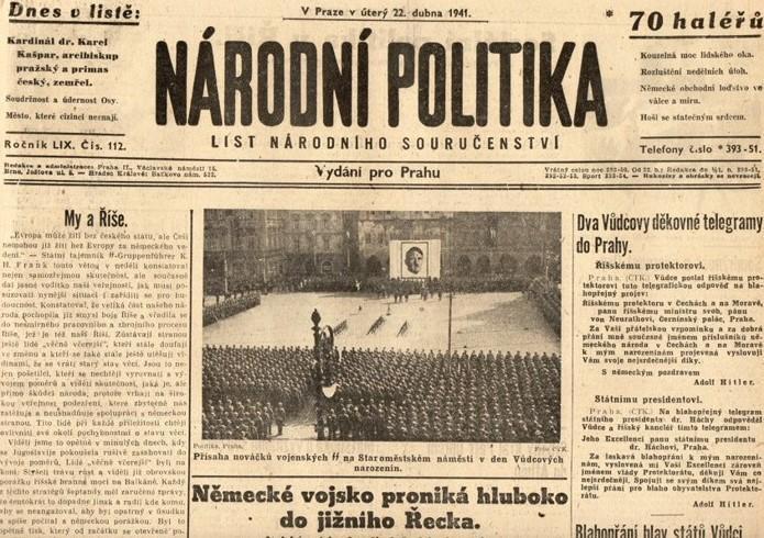 Noviny Národní politika, LIX/112 - Staré tiskoviny