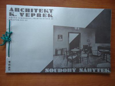 Architekt K.Vepřek  -  Soudobý  nábytek  -  1934 - 25 x 40 cm,20 stran