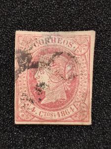 Španělsko 4C 1864 Isabella